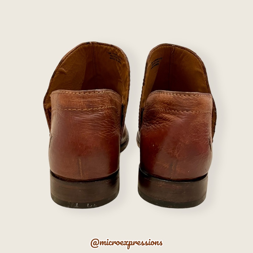 $329 Frye Elyssa Cognac Brown Leather Everyday Comfy Round Toe Shootie/AnkleBoot - Picture 11 of 15